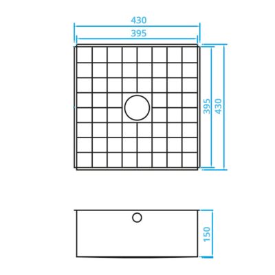 CARESSI CATO4040 spoelbak